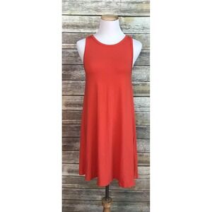 Old Navy Womens Small Orange Sleeveless Shift summer Dress NWT